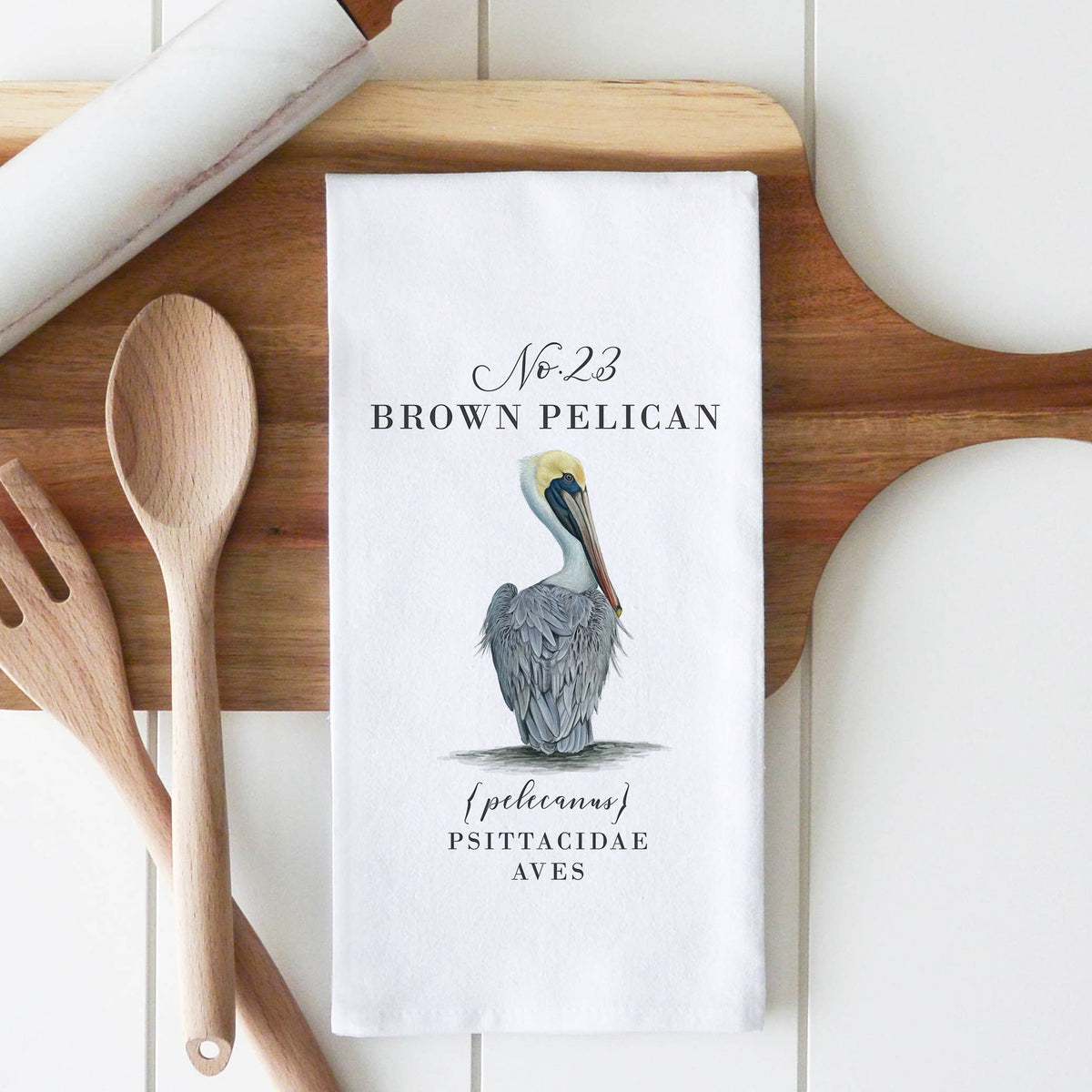 Brown Pelican Tea Towel