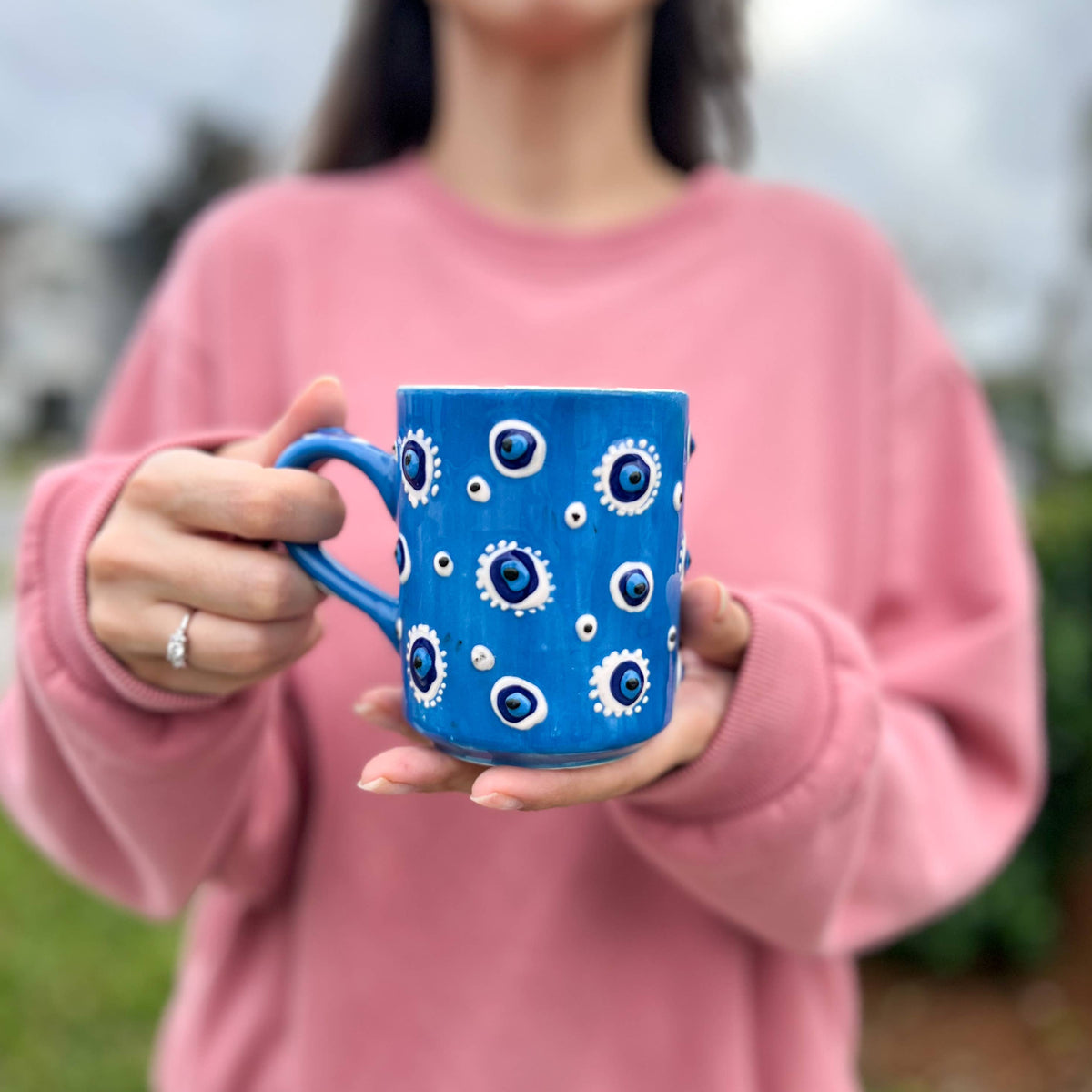 Handmade Ceramic Mug, Cute Kitchen Decor, Coffee Mug