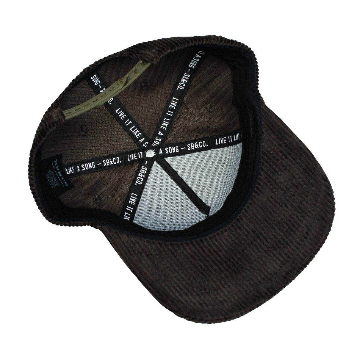 Cool Bands Corduroy Trucker Hat- Charcoal
