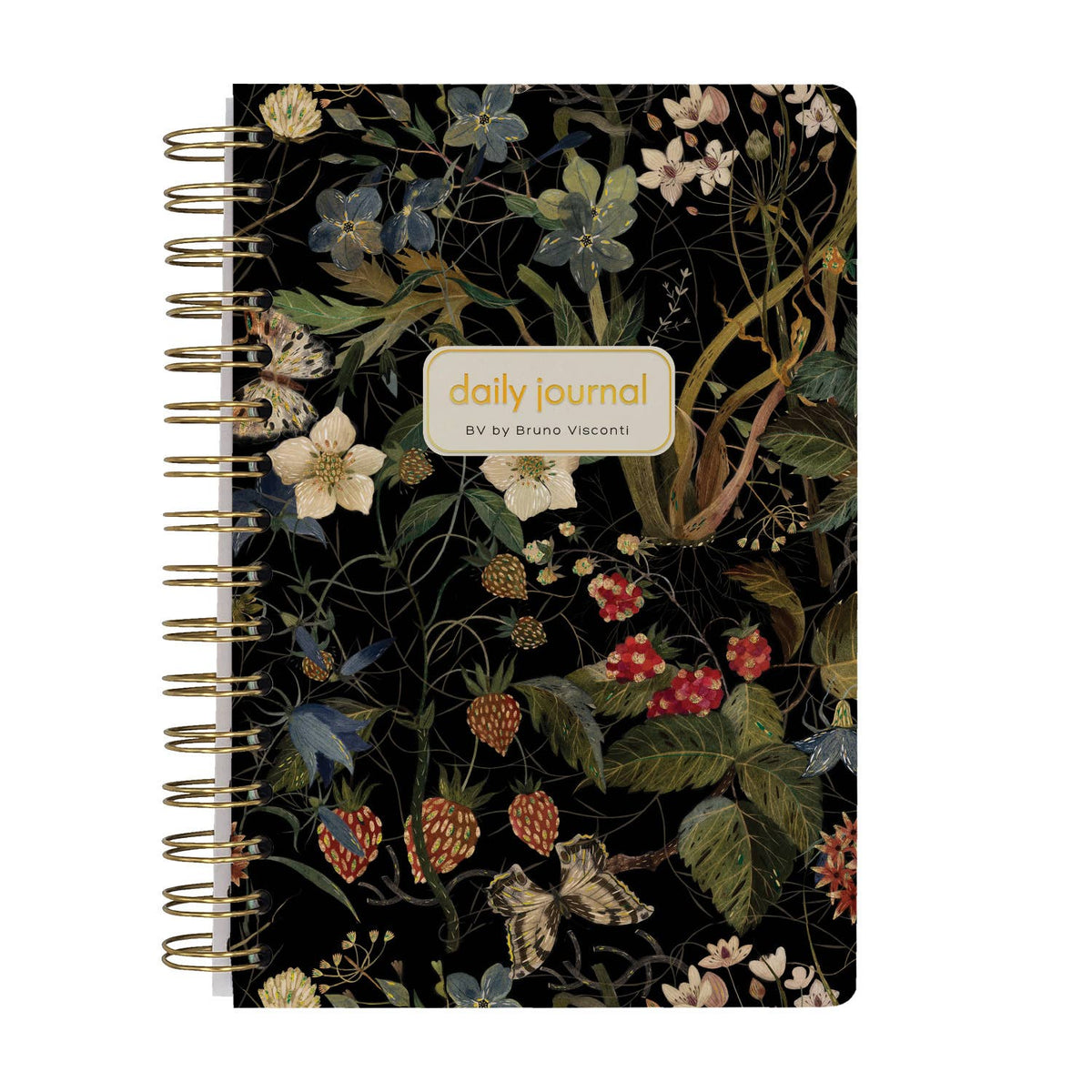 A5 ArtPlanner Spiral Weekly Diary - Forest Flowers