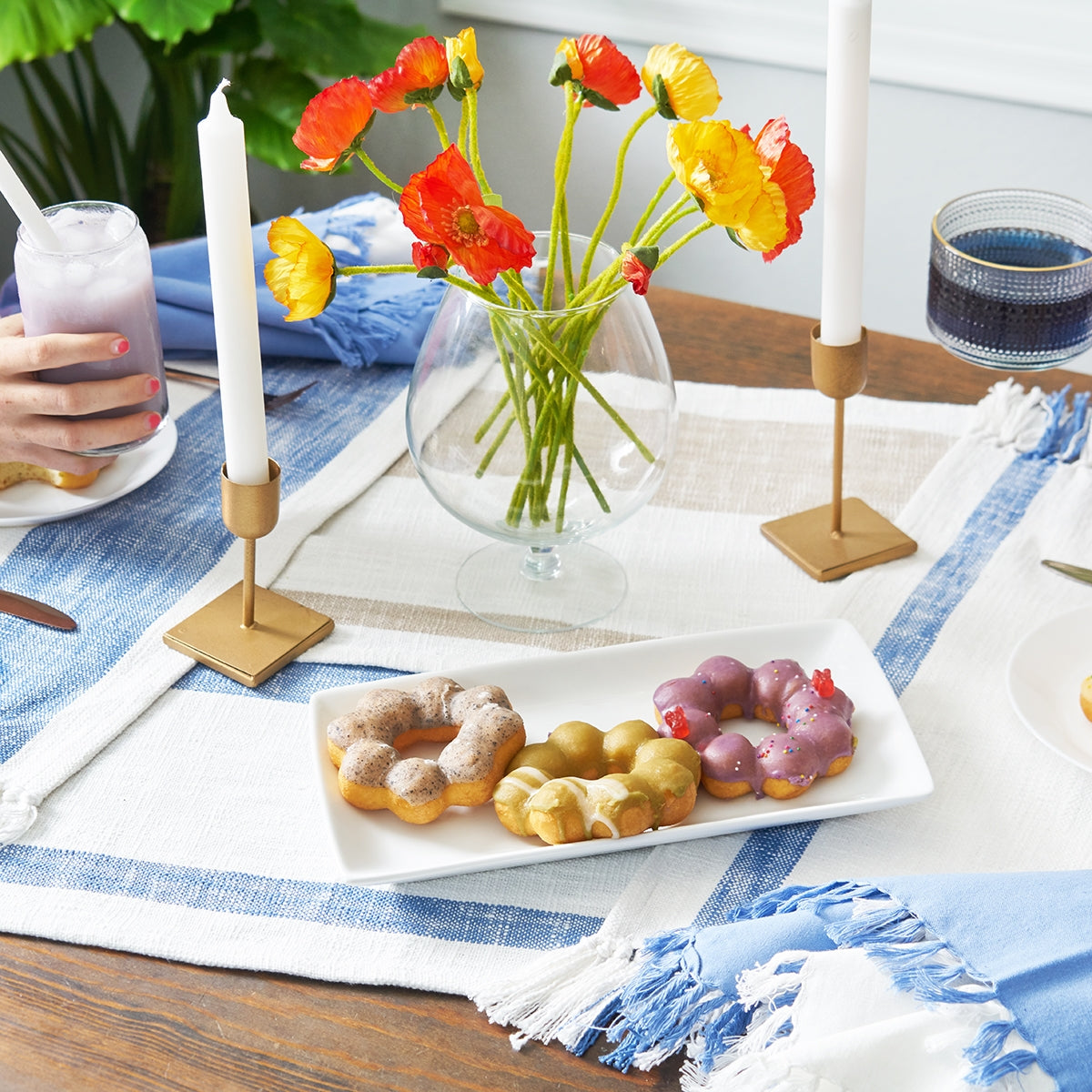 Morgan Denim 72" x 14" Table Runner