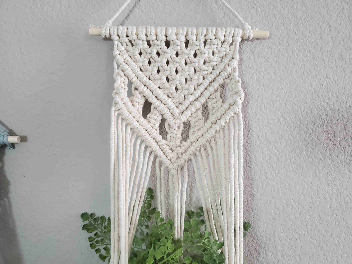 Macrame wall plant hanger