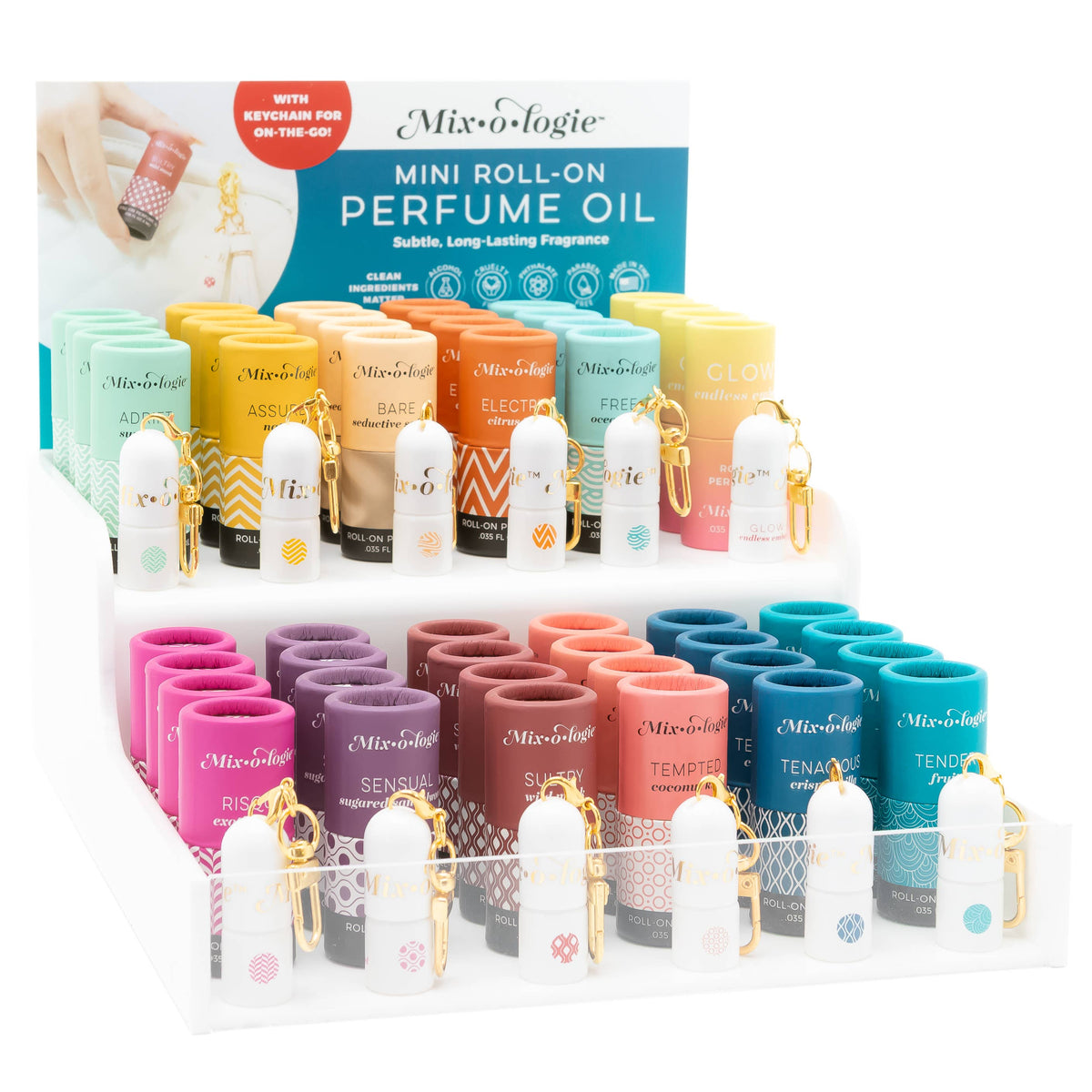 Keychain Mini Rollerball Perfume Bag Charm Pre-Pack. Each Sold Separately.