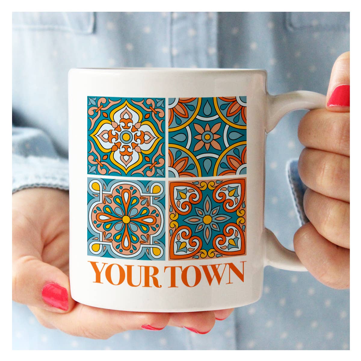 Vintage Tile Tarpon Spring Coffee Mug
