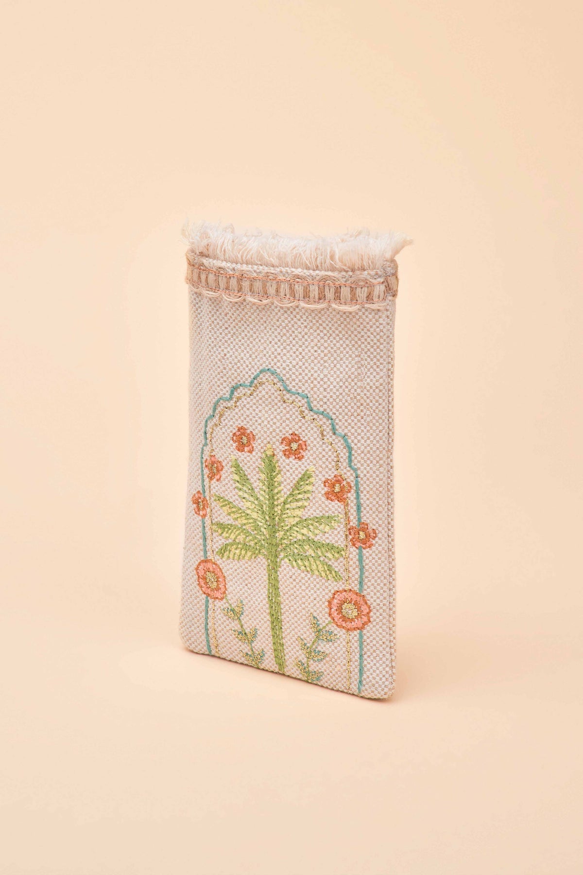 Jute Sunglasses Case - Paradise Palms