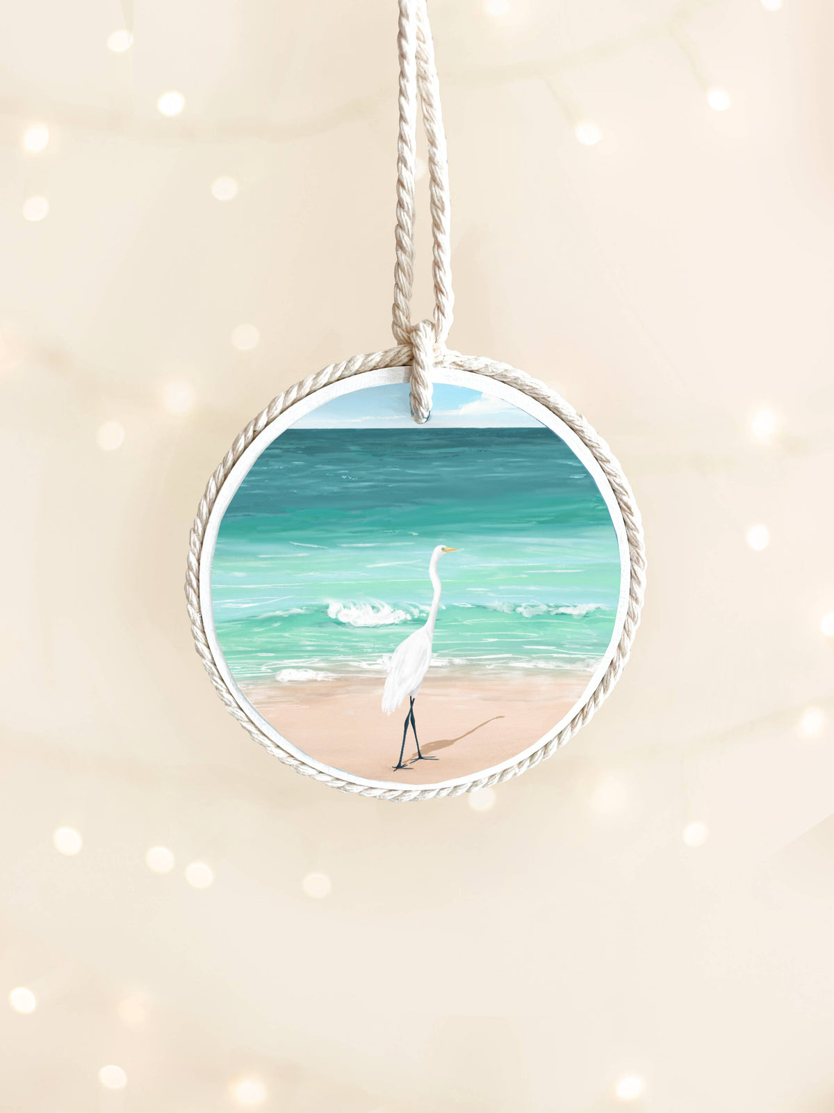 Great Egret Ornament, Souvenir, Christmas