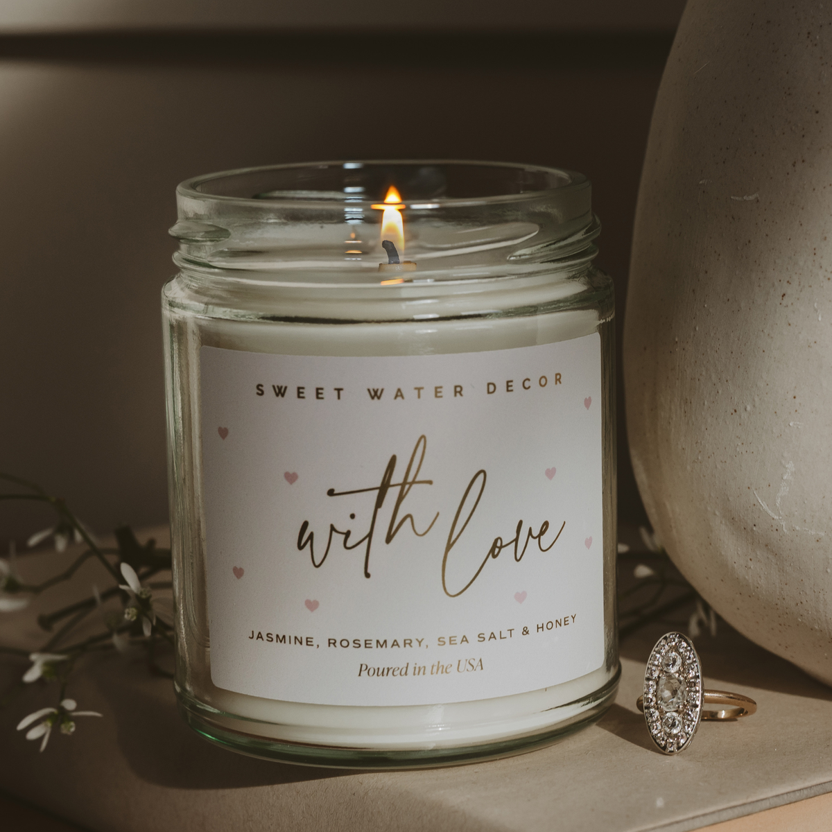 *NEW* With Love 9 oz Soy Candle - Valentine's Day Gifts