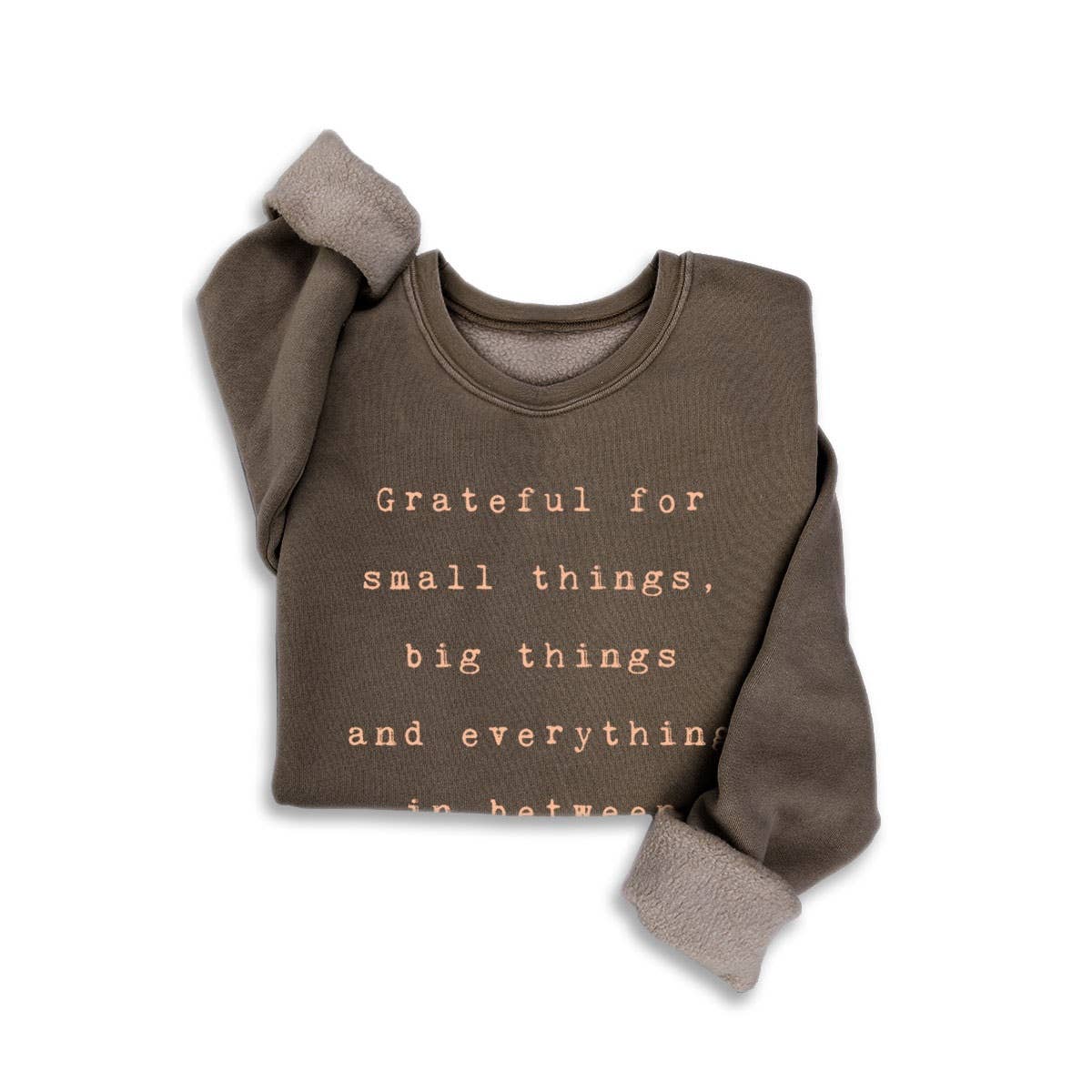 GRATEFUL FOR SMALL THINGS MINERAL SWEATSHIRTS