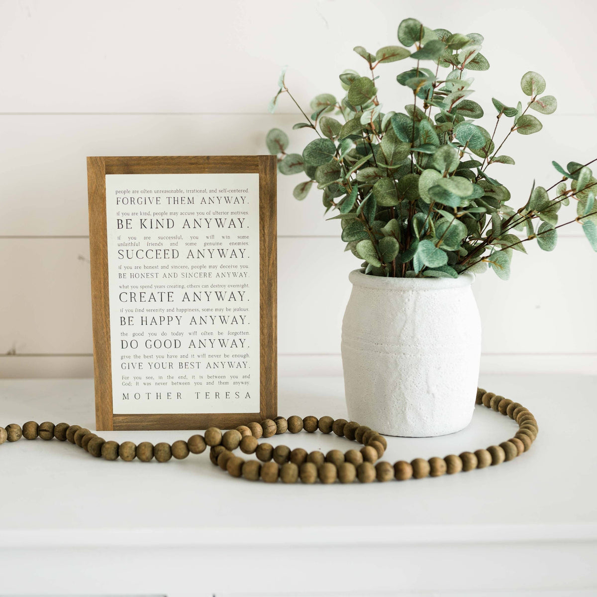 Love them Anyway | Mother Teresa | Wall Art