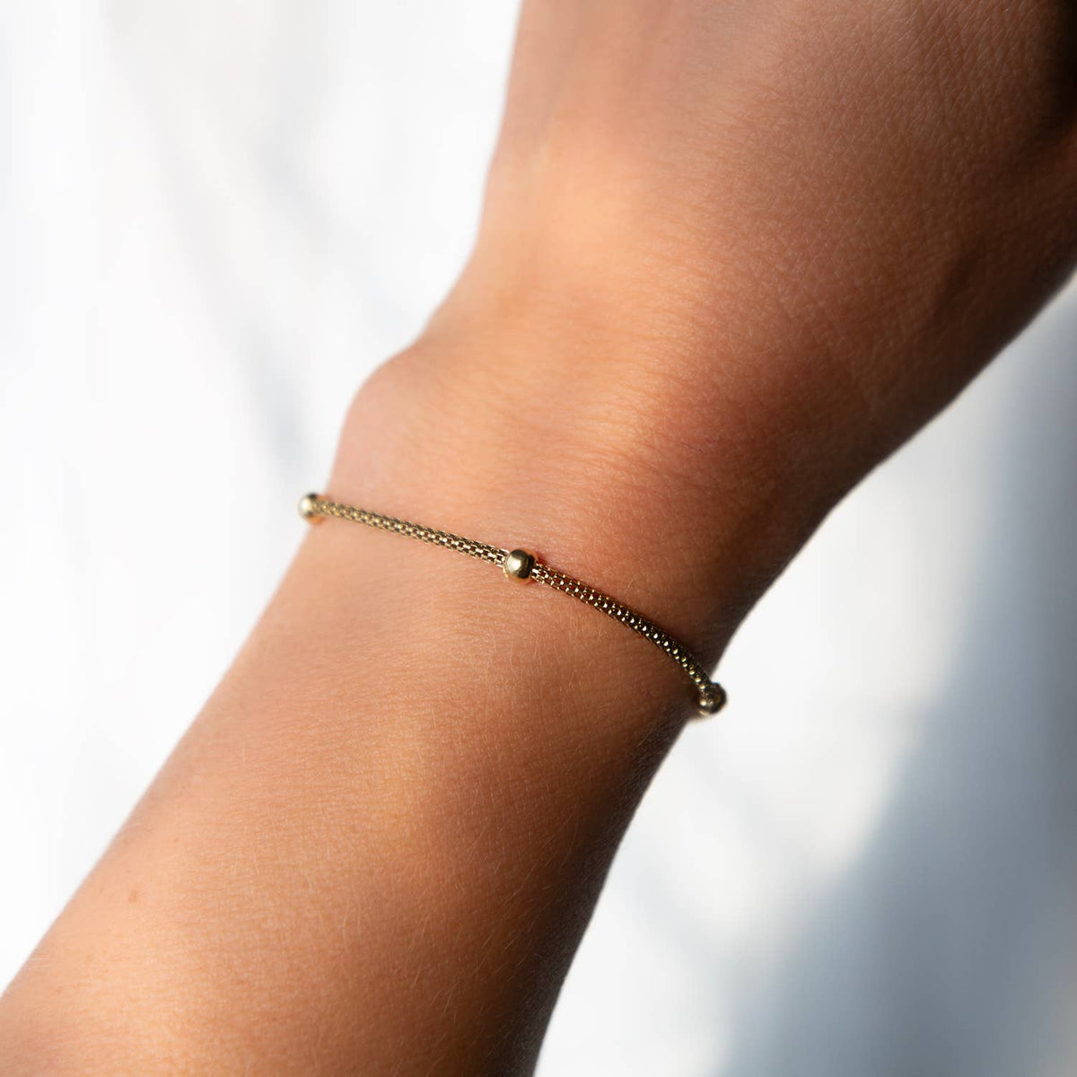 Gold Chain Bracelet-Satellite, Gilded Collection