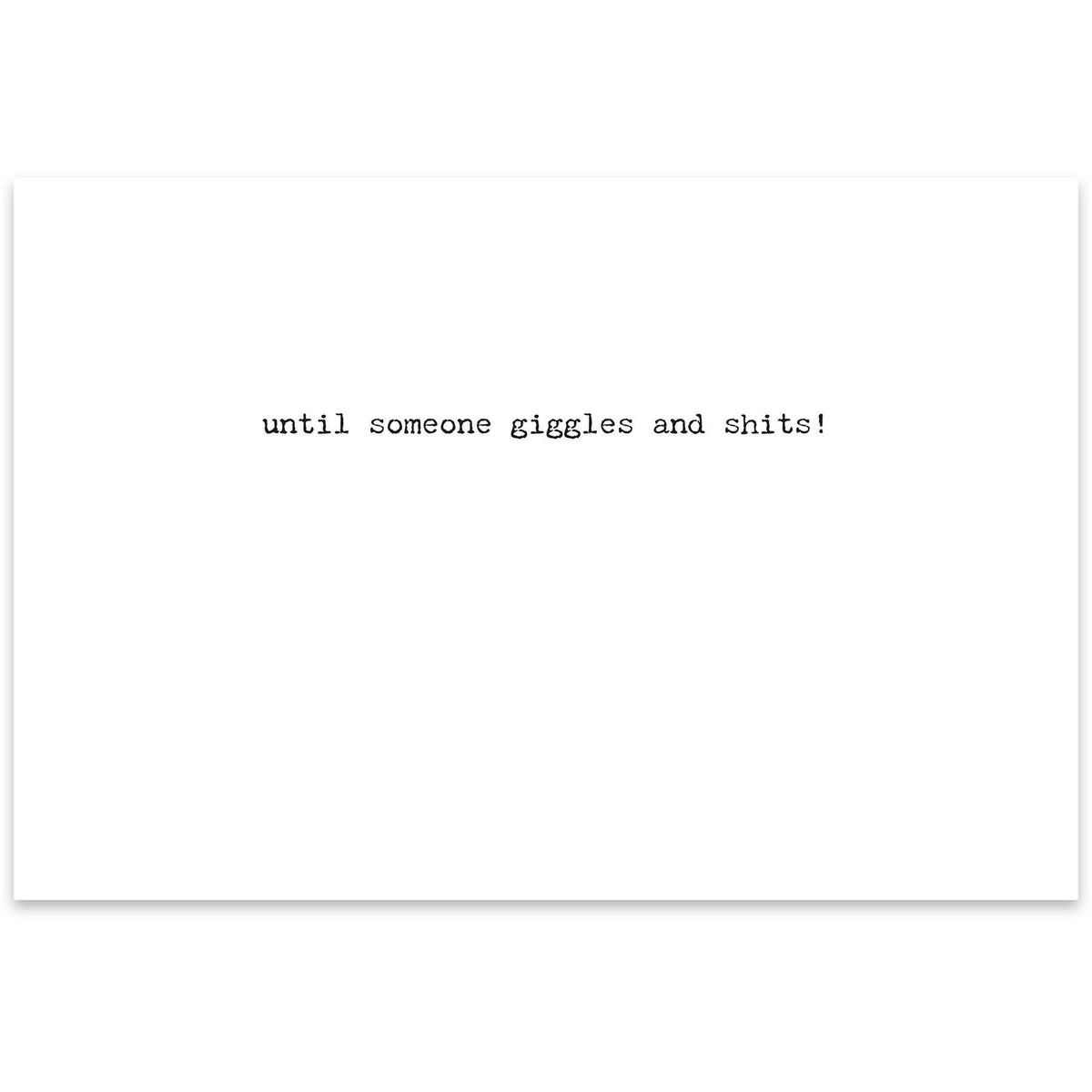 Giggles Greeting Card