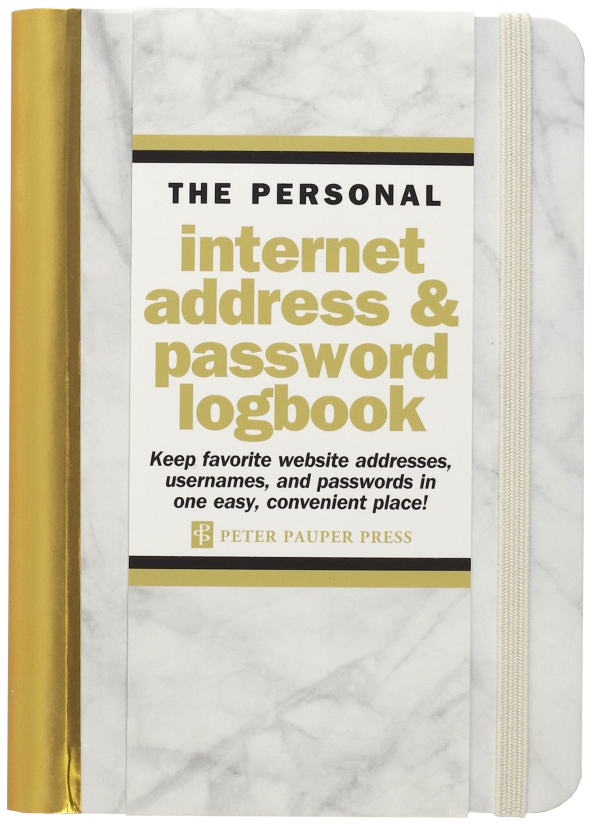 Marble Internet Address & Password Logbook