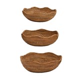 Hand-Woven Rattan Bowls, 3 sizes