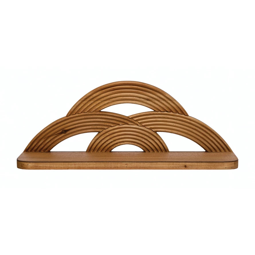 Arches Wood Wall Shelf