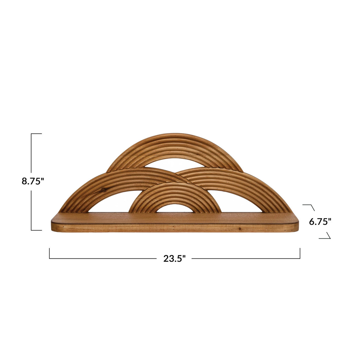 Arches Wood Wall Shelf