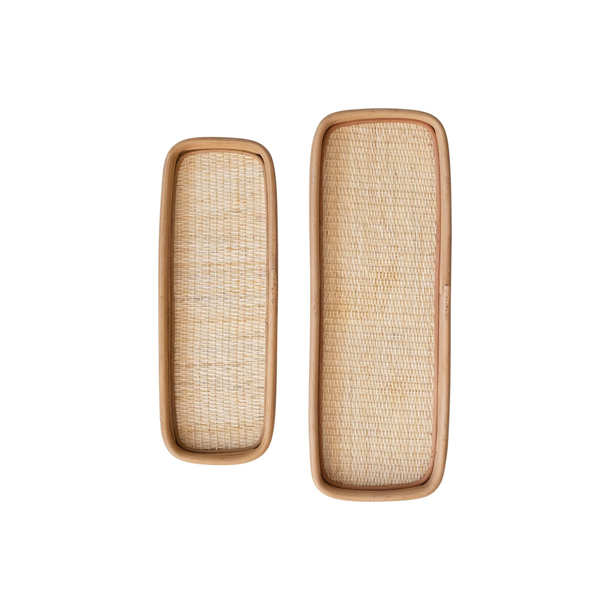 Rattan Hand-Woven Decorative Tray - 2 Sizes