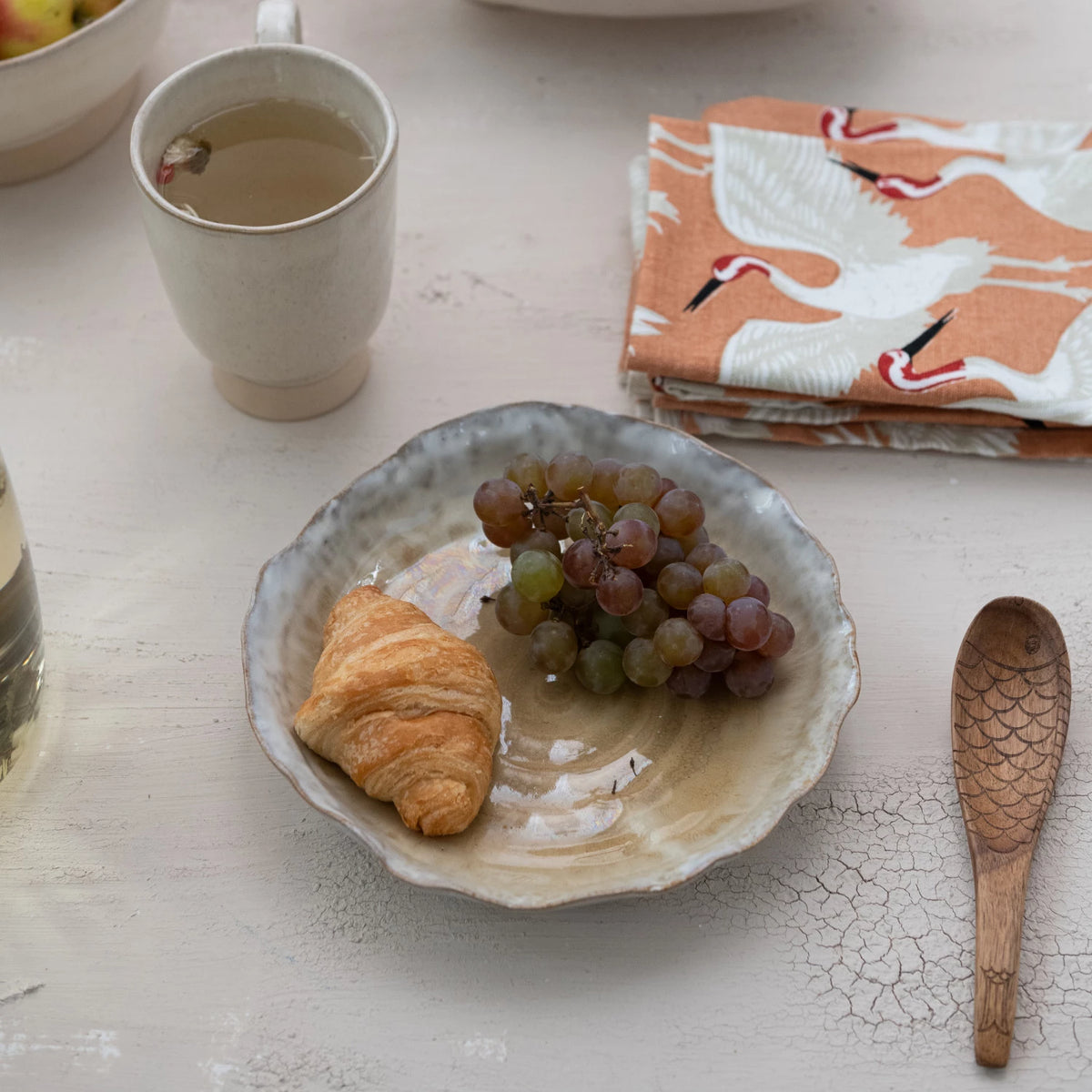 Carved Acacia Wood Fish Design Spoon