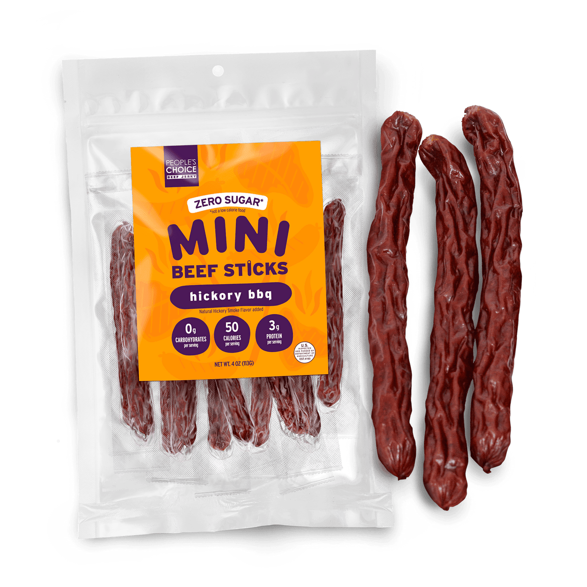 Mini Sticks - Hickory BBQ Beef Sticks