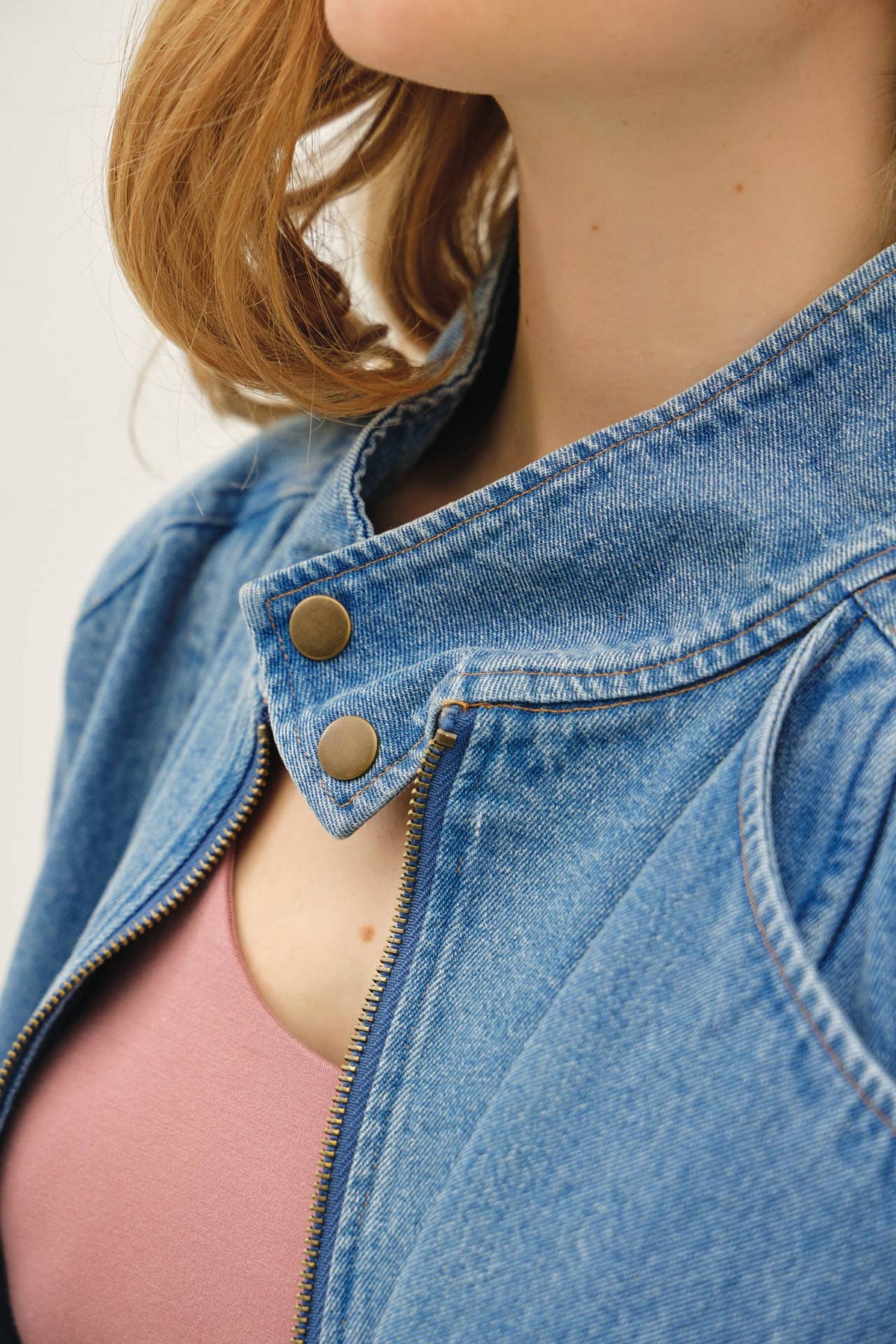 OVERSIZED BOMBER DENIM JACKET