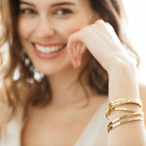 Forever Friends - inspirational mantraband® cuff bracelet