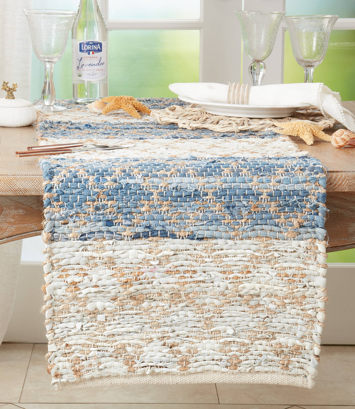Diamond Stripe Chindi Runner