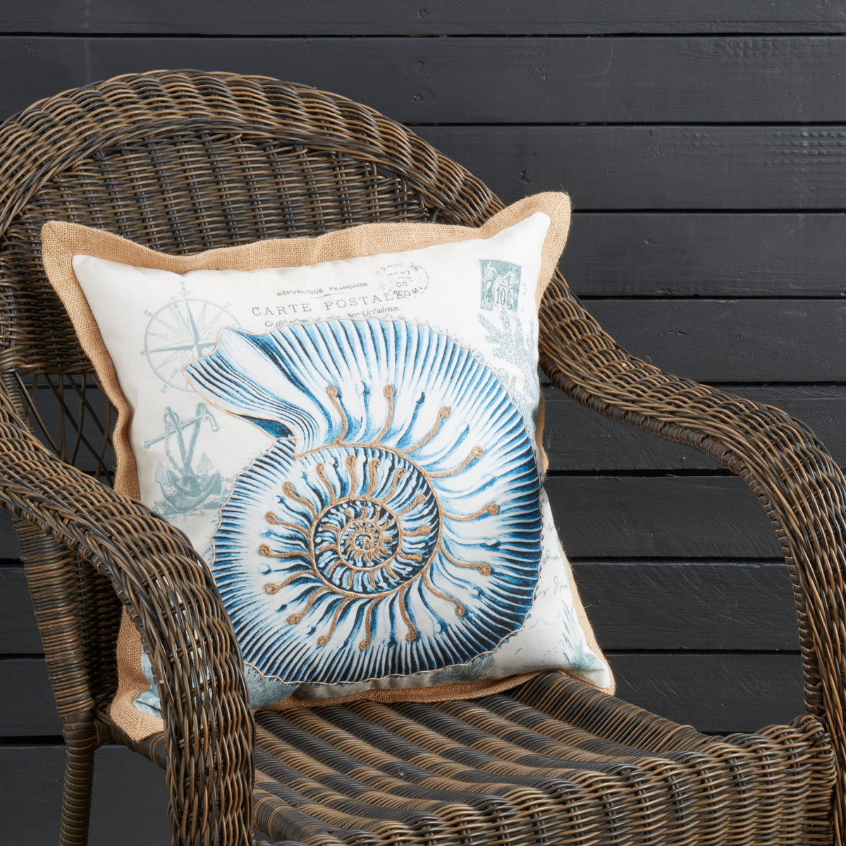 Coastal Outdoor Shell Pillow