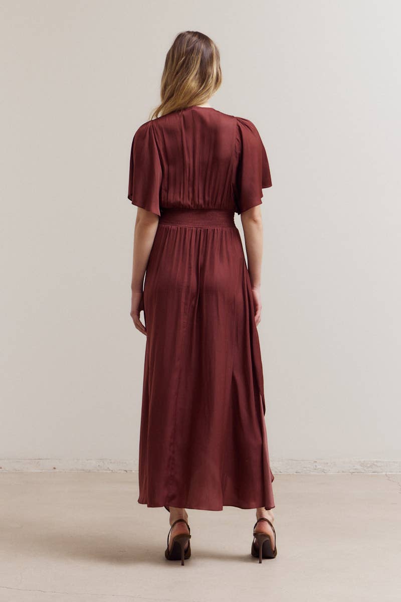  UNBALANCED SKIRT MAXI DRESS