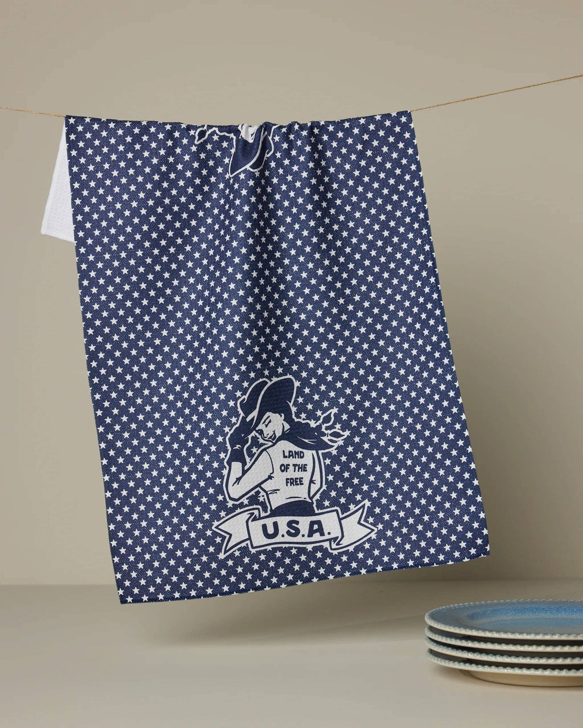 Star Cowgirl Tea Towel