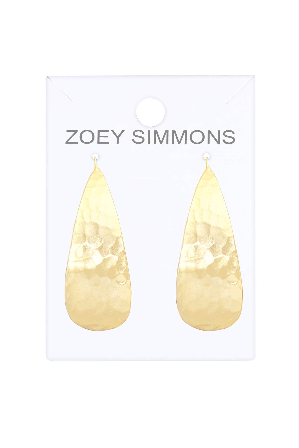 Hammered Teardrop Earrings - GF