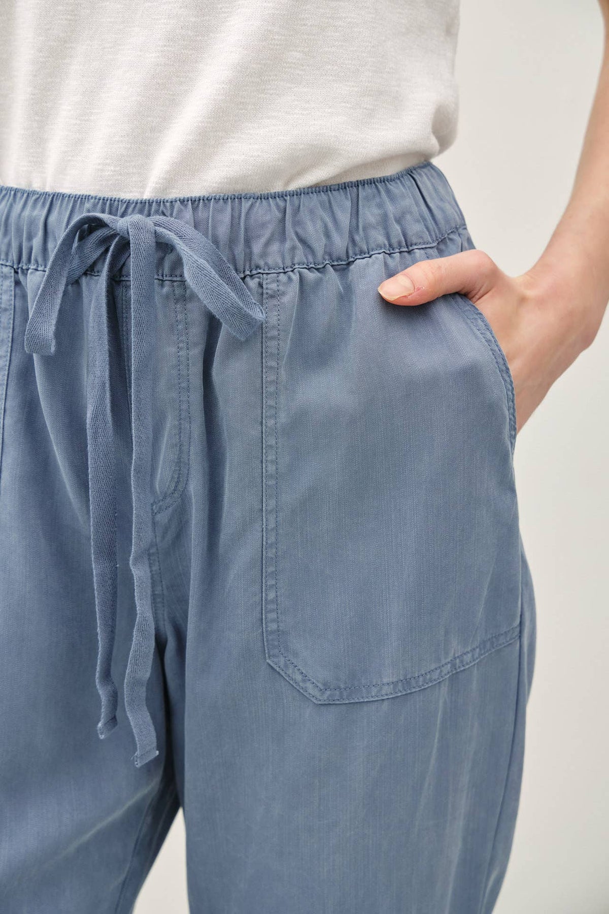 NEW COLOR -TENCEL TAPERED PANTS