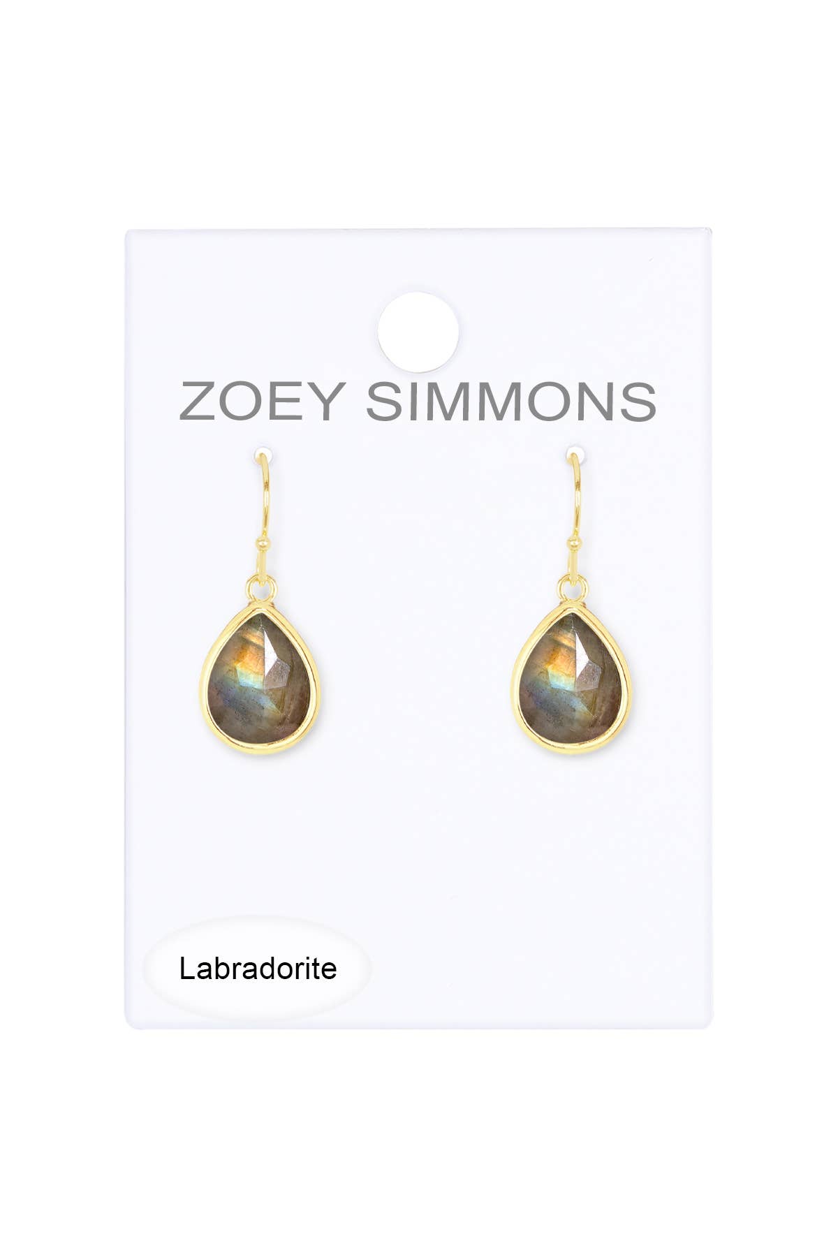 Labradorite Teardrop Earrings - GP