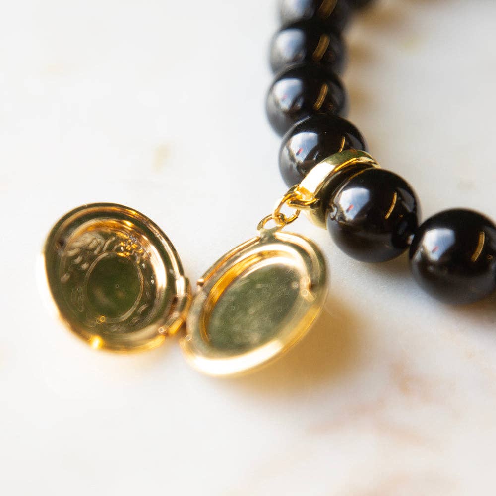 Locket Charm, Gold | Charm Bar | Charm Necklace or Bracelet