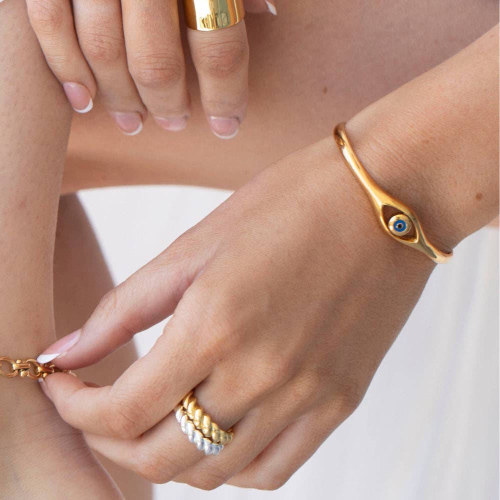 Evil Eye Bracelet - I Am Supported and Protected