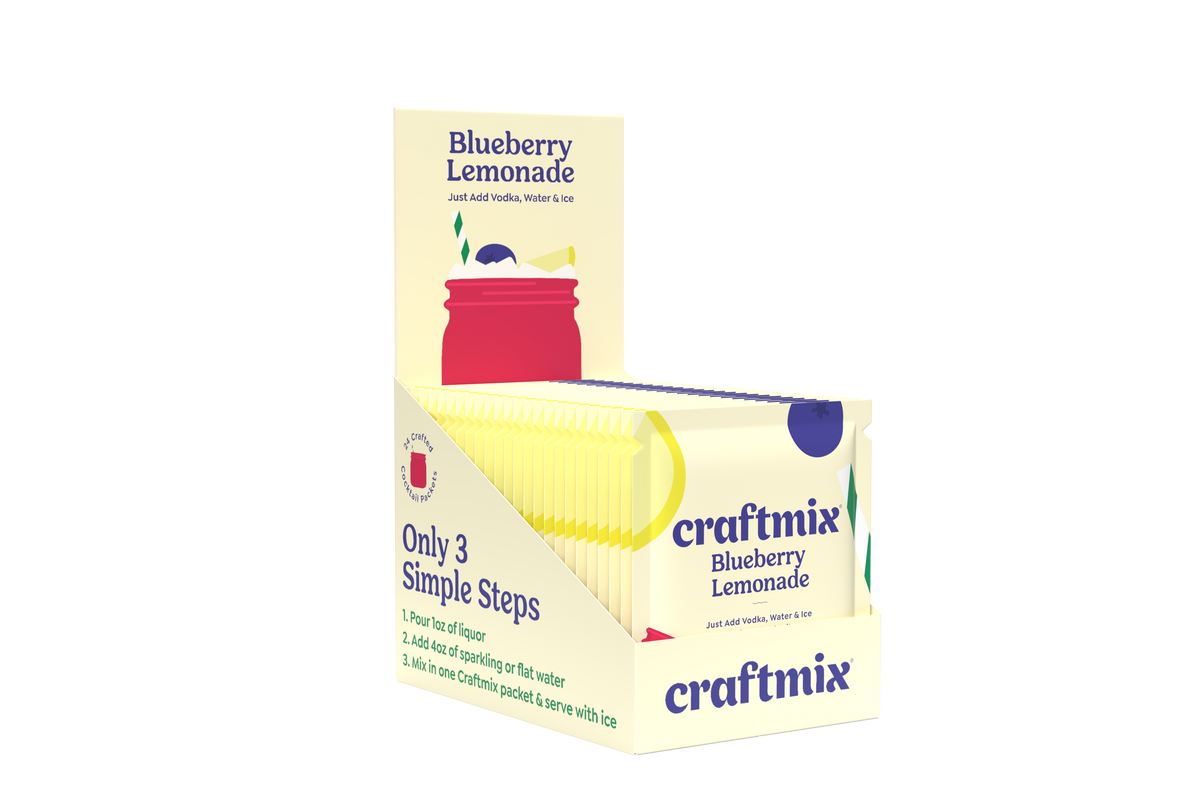 Blueberry Lemonade Cocktail / Mocktail Mixer - 24ct Caddy