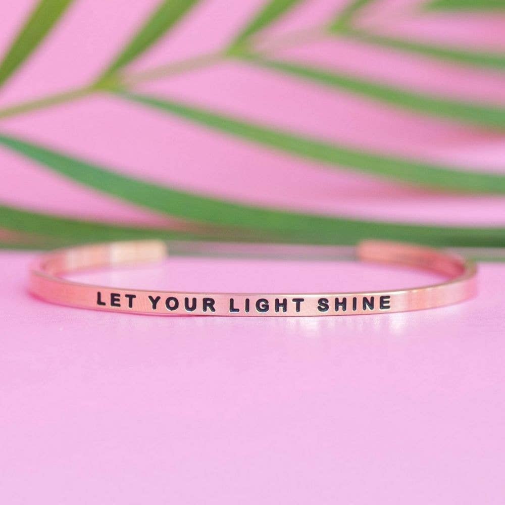 Let Your Light Shine - inspirational mantraband® bracelet