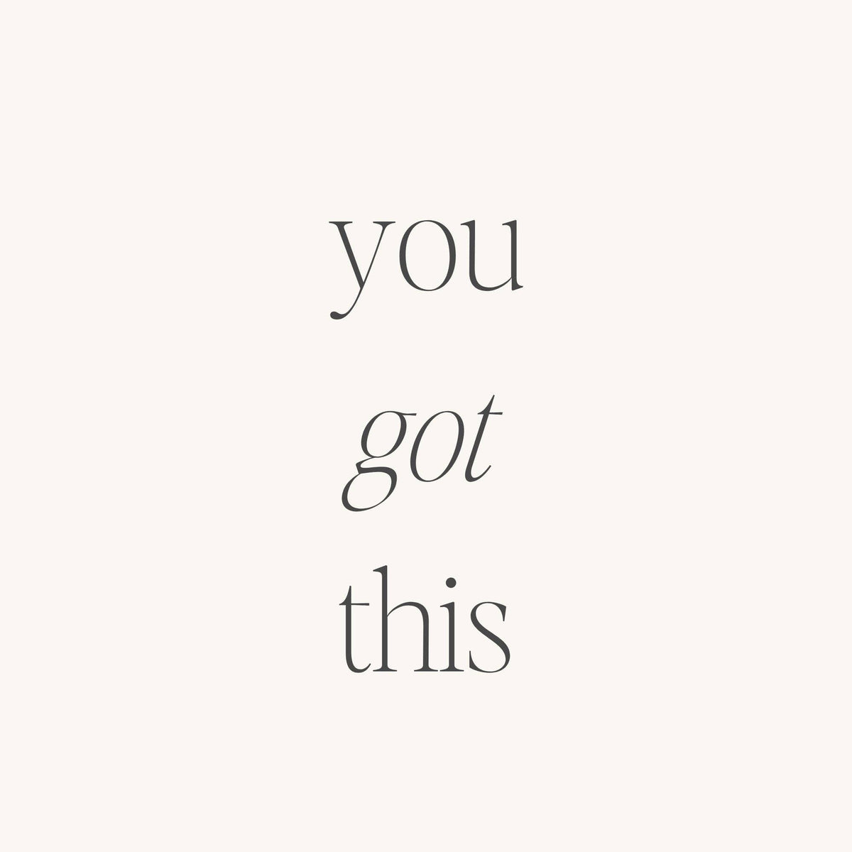 You Got This - inspirational mantraband® cuff bracelet
