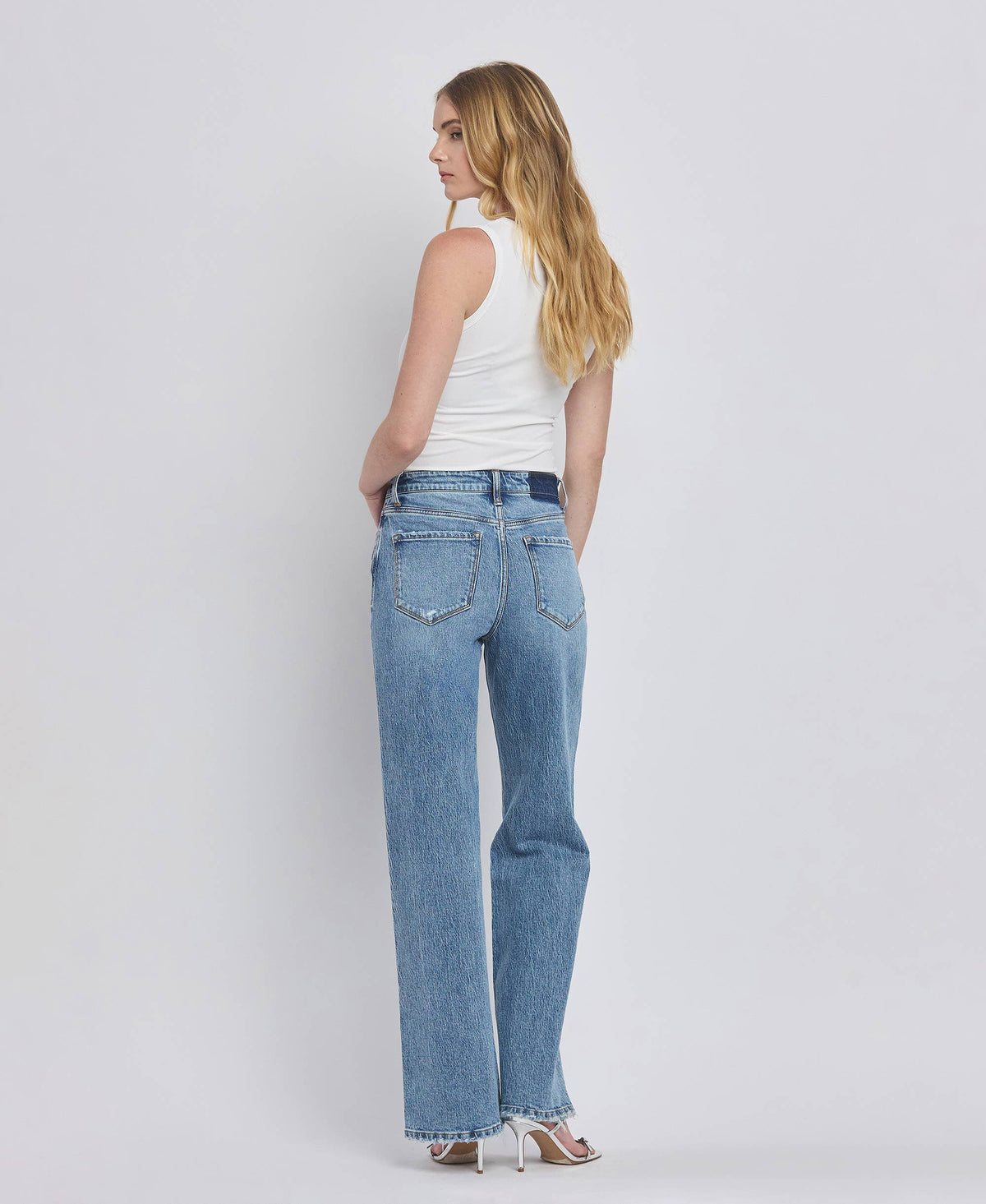 Vervet 90'S Super High Rise Wide Leg Jeans