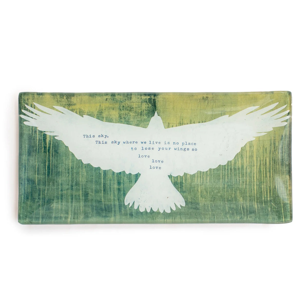 This Sky, Hafiz Small Rectangle Decoupage Plate
