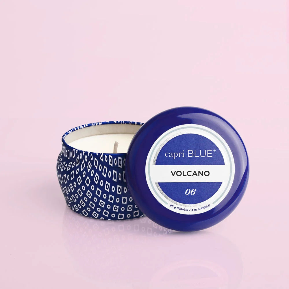 Volcano Signature Blue Mini Tin 3 oz Candle