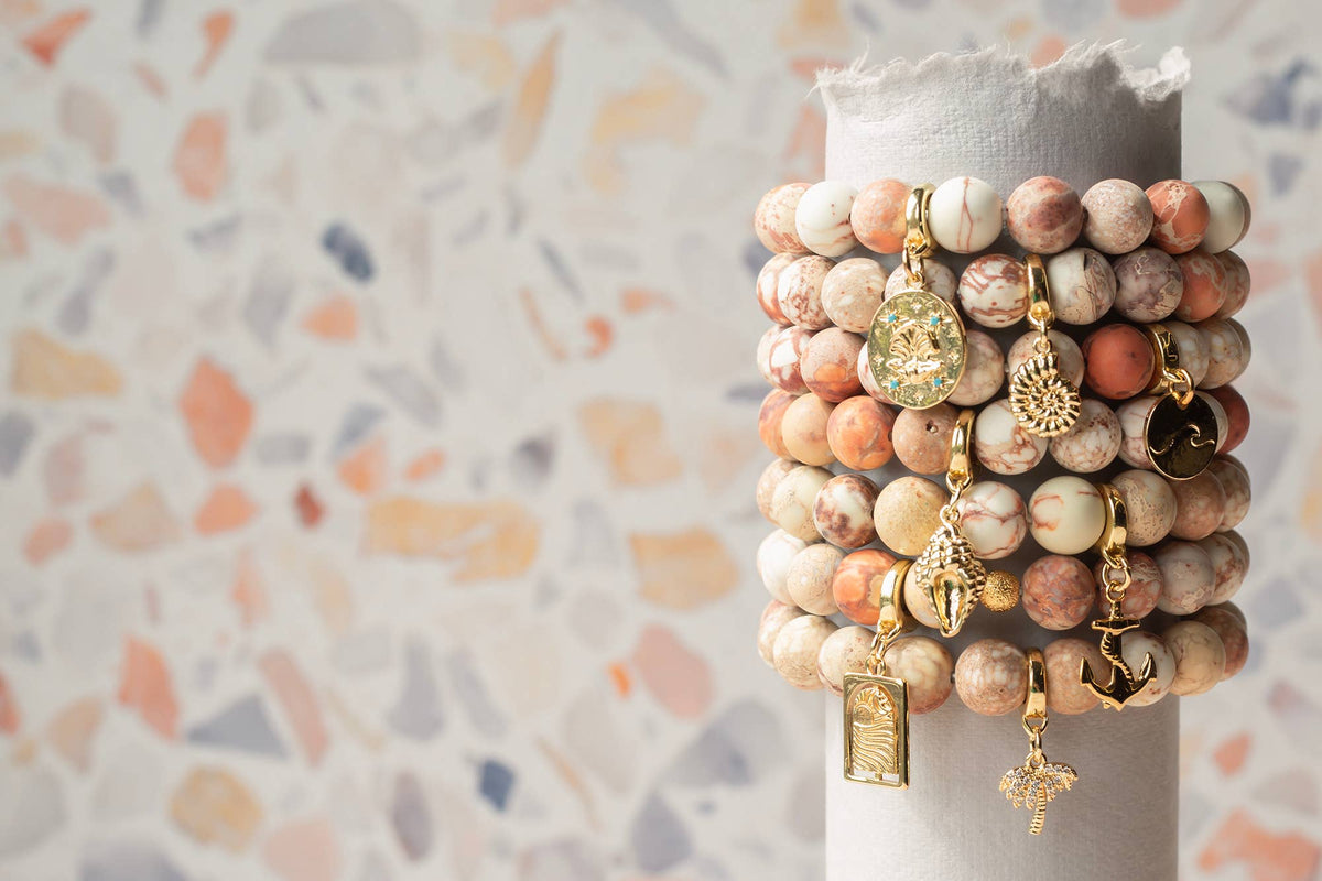 Summer Pick Anchor Charm, Gold