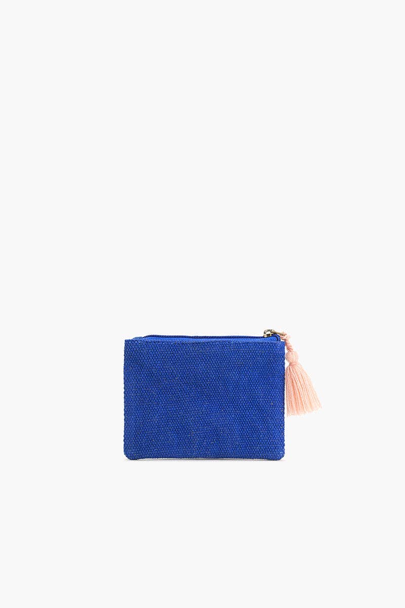 Ocean Bliss Hand-Beaded Coin Pouch