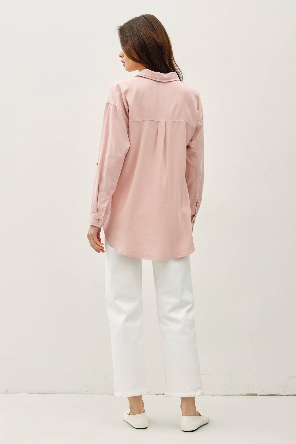SOFT-WASHED TENCEL OVERSIZED SHIRT