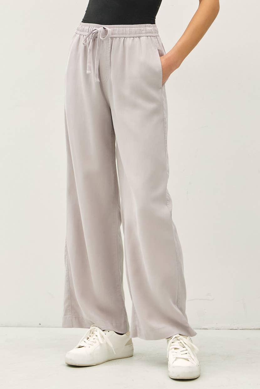 TENCEL WIDE LEG PANTS