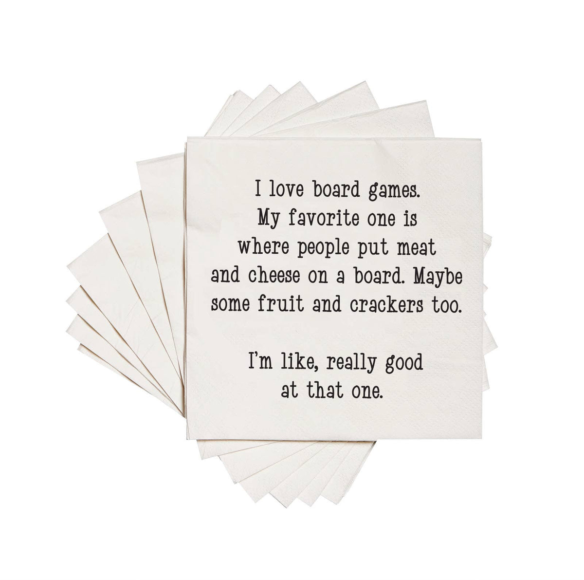 I love board games | funny printed Cocktail Napkins