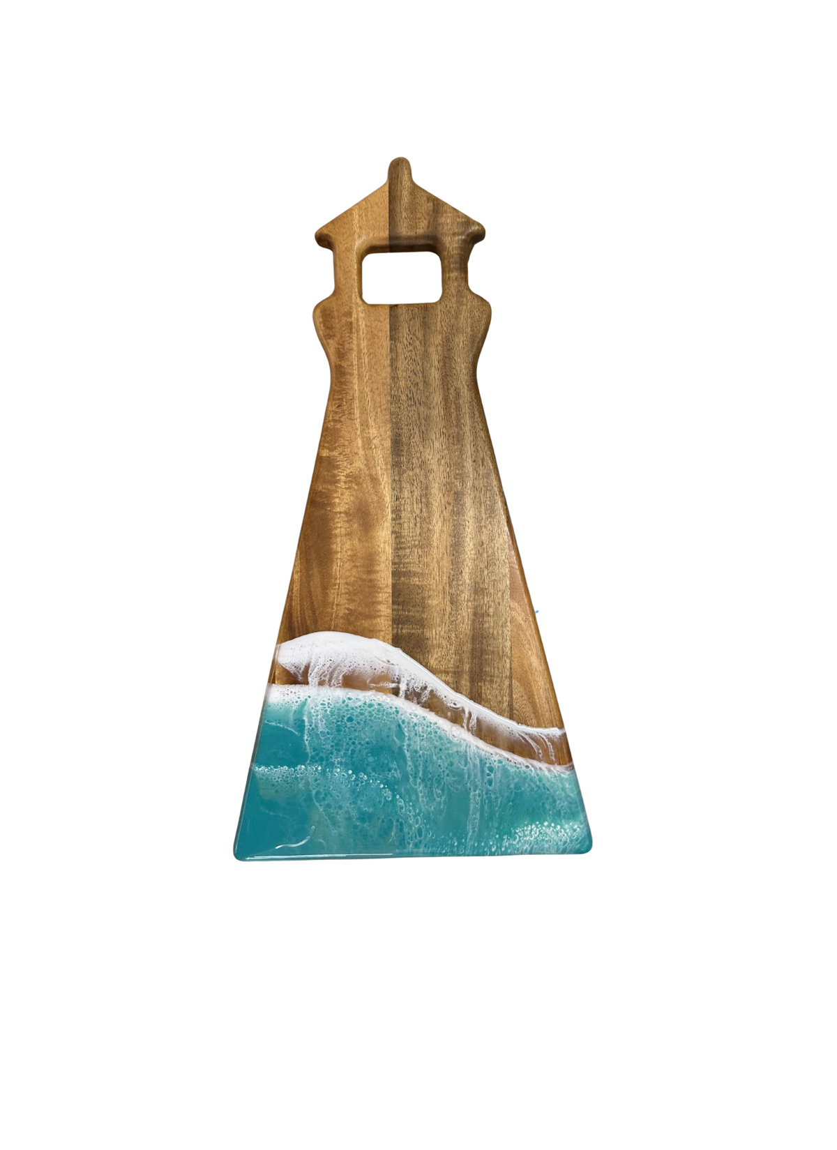 Light House Shaped Acacia Resin Board