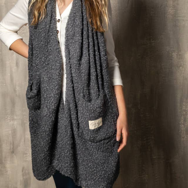 Giving Shawl - Charcoal