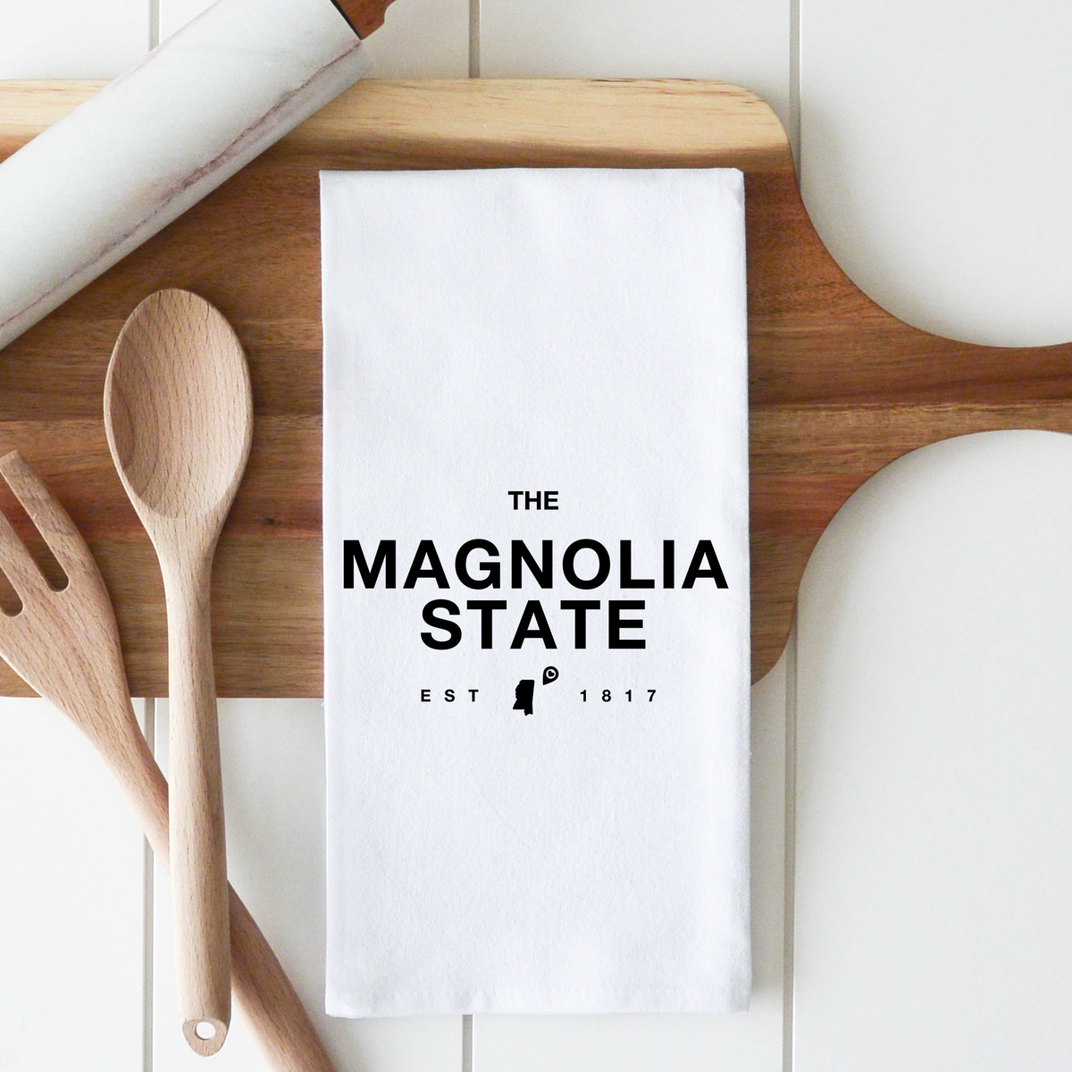 State Slogan Custom Tea Towel
