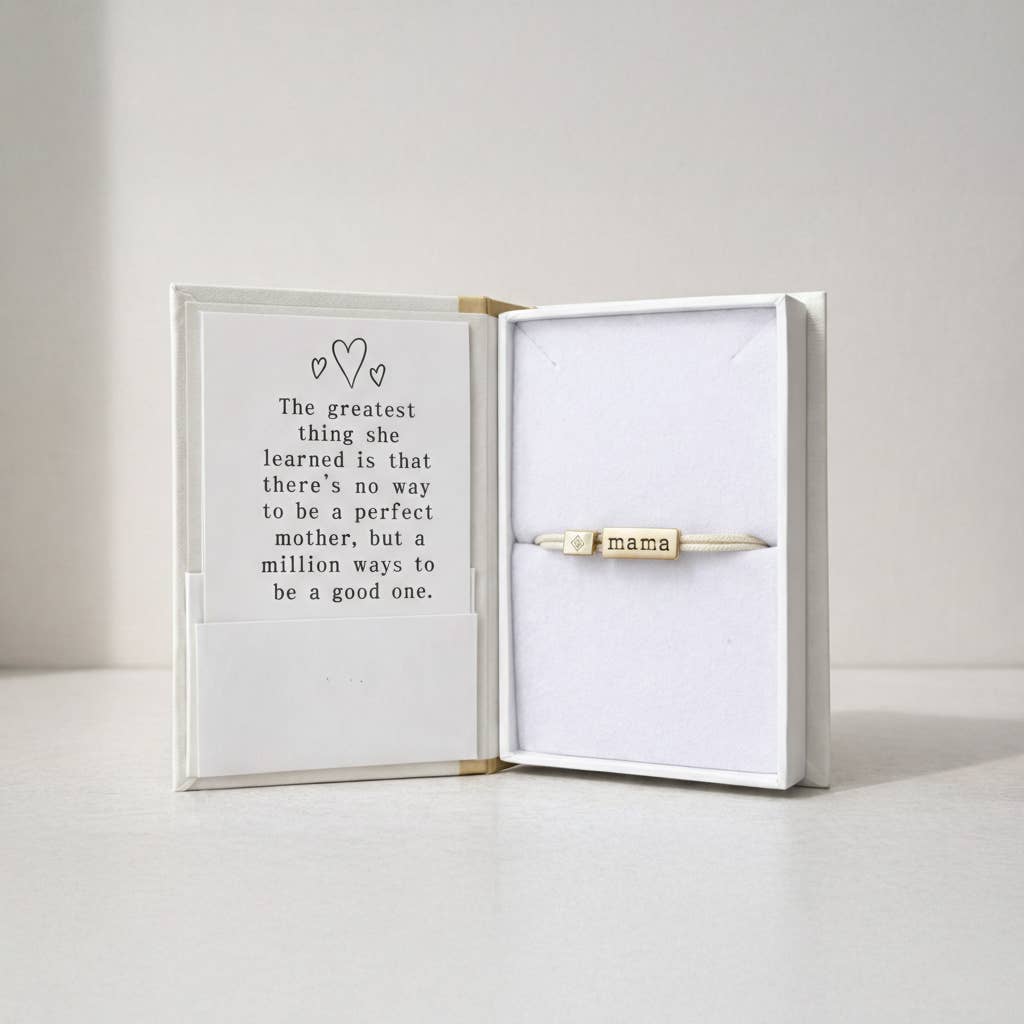 Sentiment Cord Bracelet-Mama