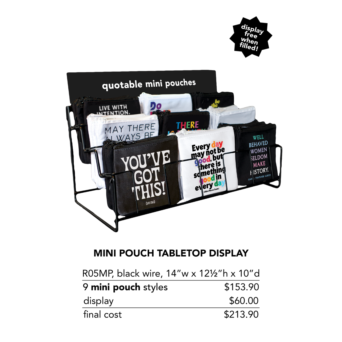 Mini Pouches - MP175- Good Friends Stars (Old Saying)