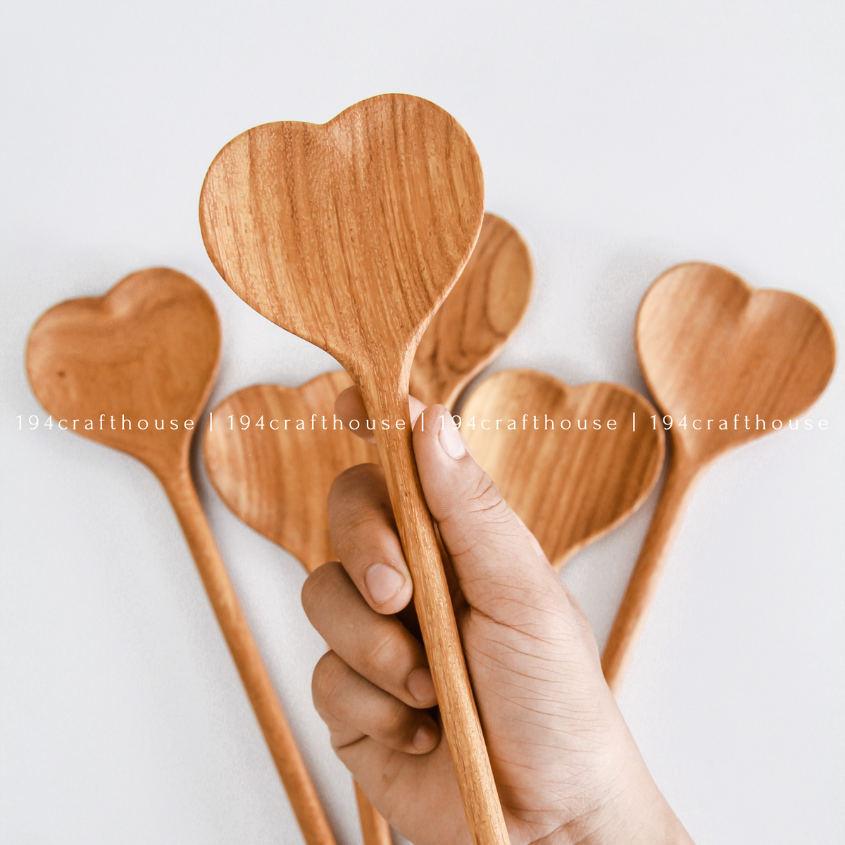 Wooden Heart Shaped Spoon